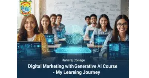Hansraj College Digital Marketing with Generative AI Course – My Learning Journey